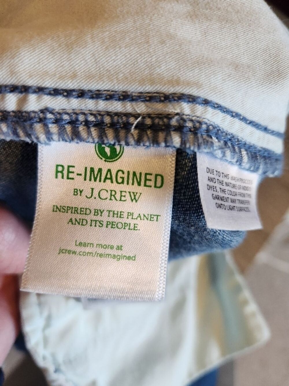 J. CREW WIDE LEG COTTON CHAMBRAY TROUSER PANT SIZE 6 - Picture 12 of 12